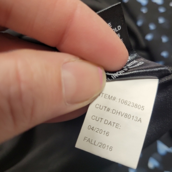 Torrid Black and Blue Heart Print Flounce Skirt Dress Size 20. - Picture 11 of 11